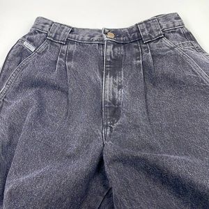 Chic vintage black denim jeans, size 12